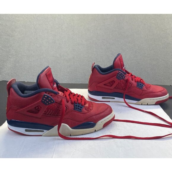 Size 10 Men’s Nike Air Jordan 4 Retro FIBA Red White CI1184-617  RARE clean main image 7